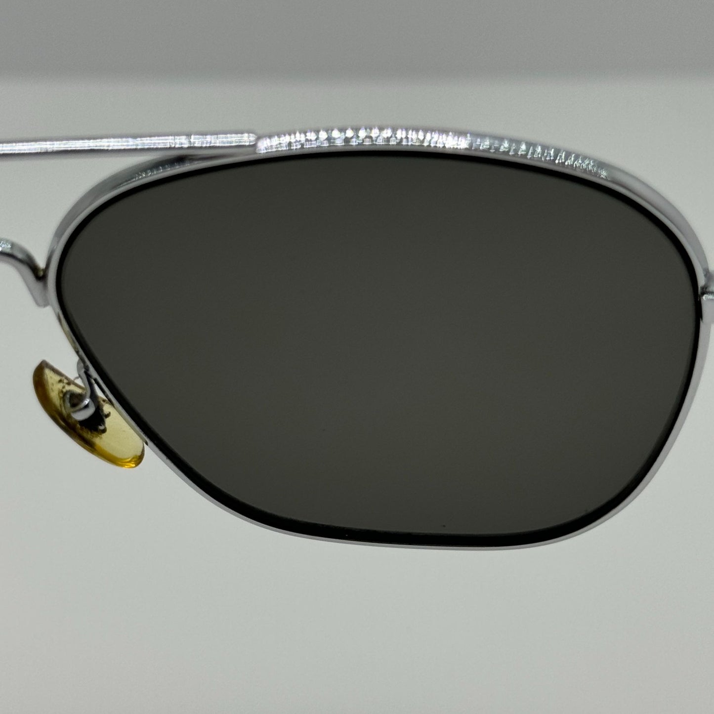 American Optical Sunglasses Original Pilot AO USA 5 1/2 Chrome 57-20-140