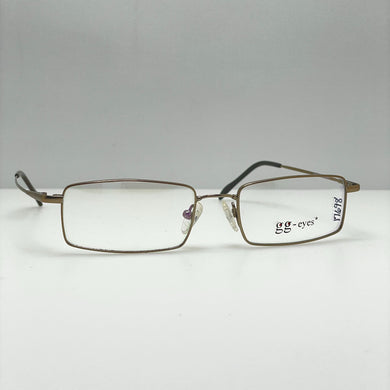 GG Eyes Eyeglasses Eye Glasses Frames Ron 53-18-145 Dull Gold Avada