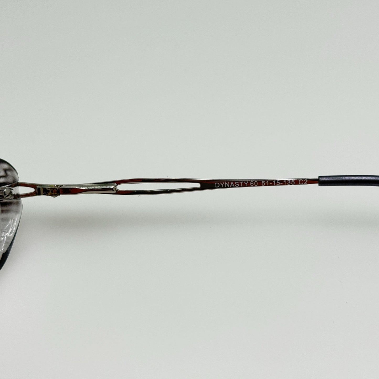 Dynasty Eyeglasses Eye Glasses Frames 60 Grey Silver