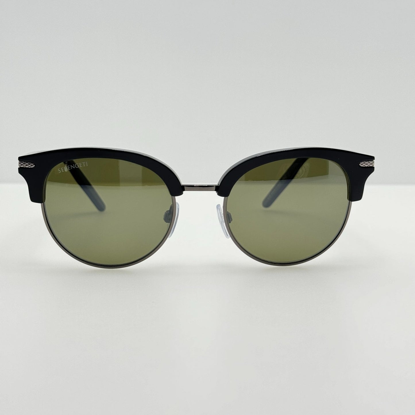 Serengeti Sunglasses 8942-S Aurora 50-20-135 Polarized Shiny Black Dark Gun