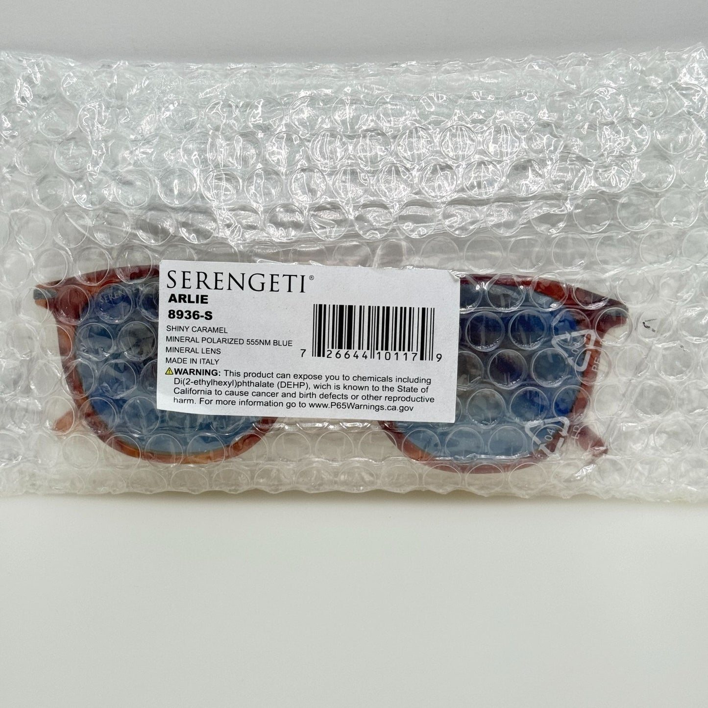 Serengeti Sunglasses 8936-S Arlie 52-20-145 Polarized Shiny Caramel Italy