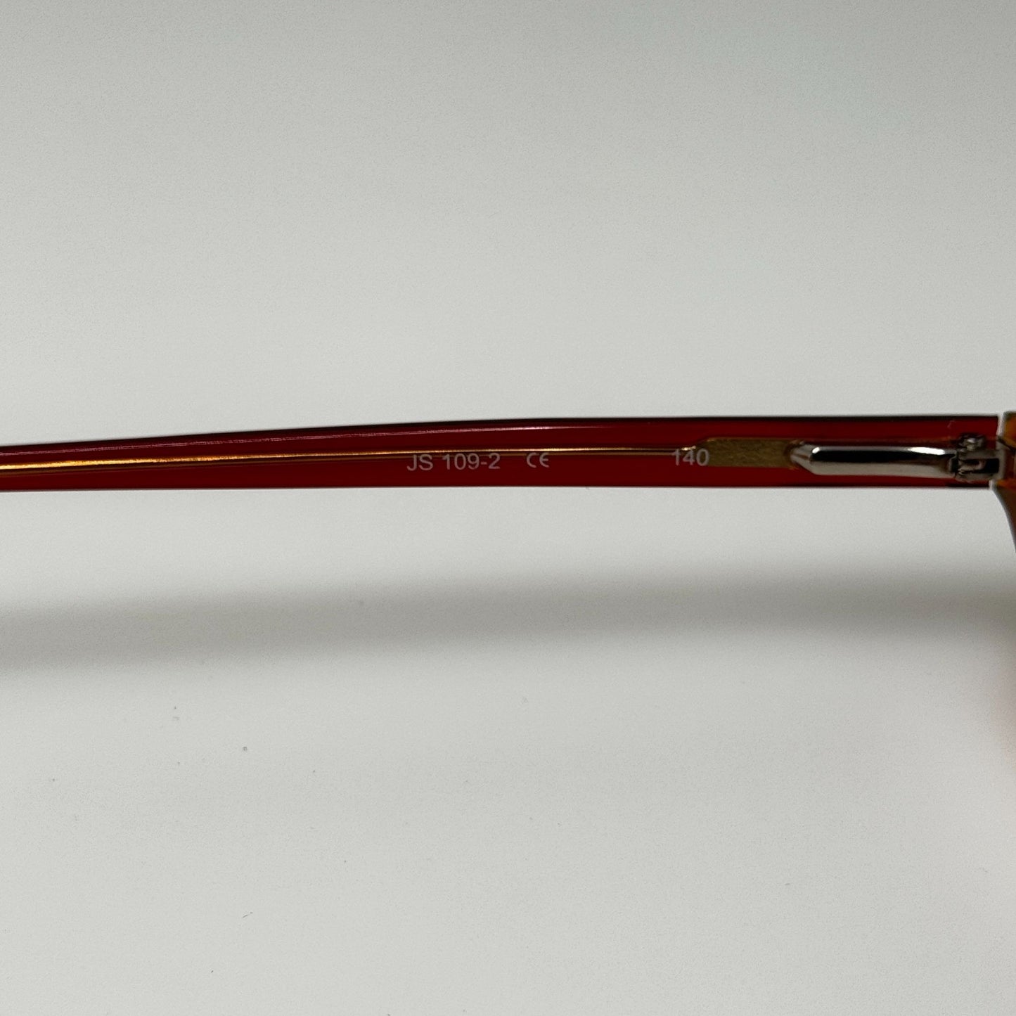 Jill Stuart JS 109-2 Burgundy Gold Eyeglasses Eye Glasses Frames 49-16-140