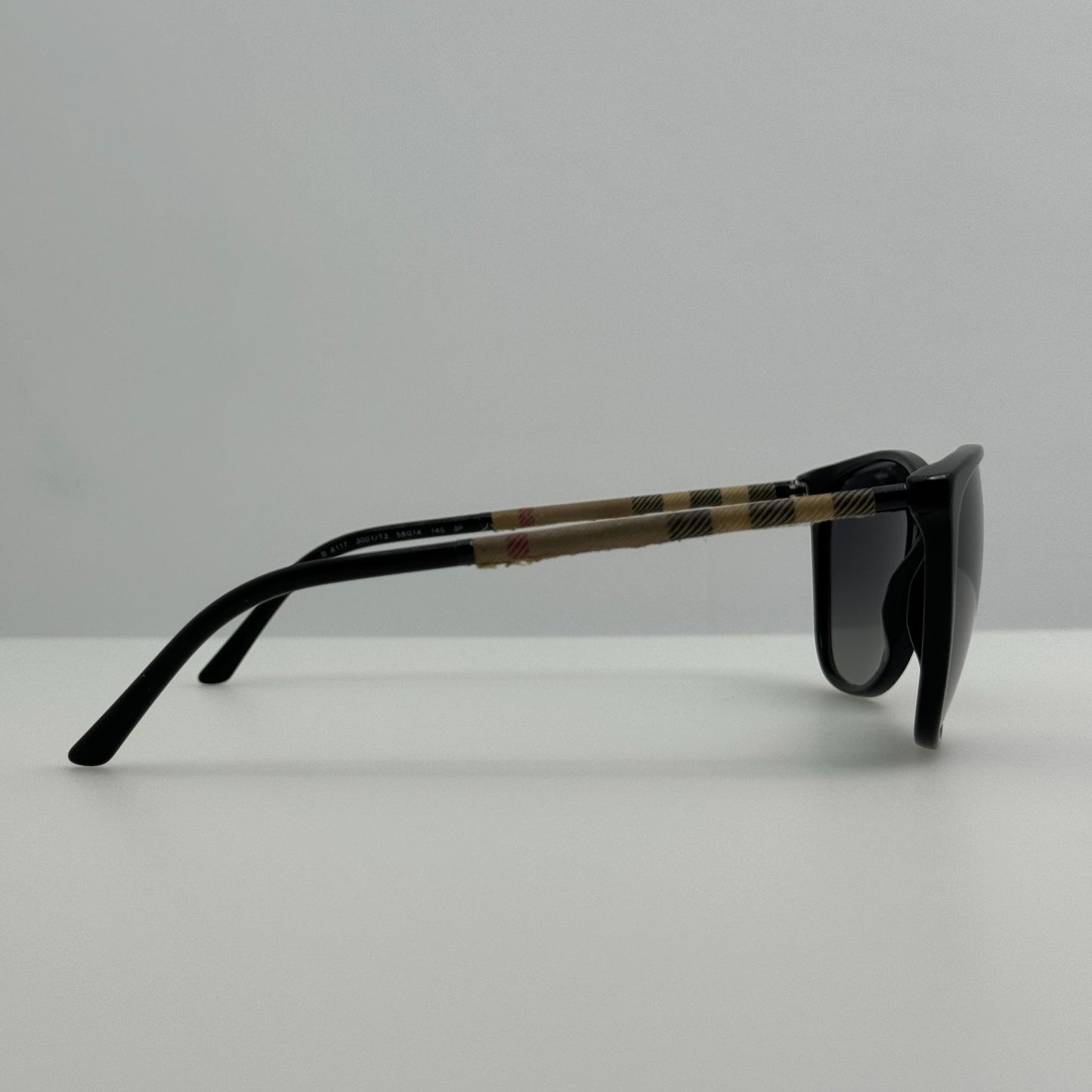 Burberry Sunglasses B 4117 3001/T3 Polarized Italy 58-14-140 Read Description