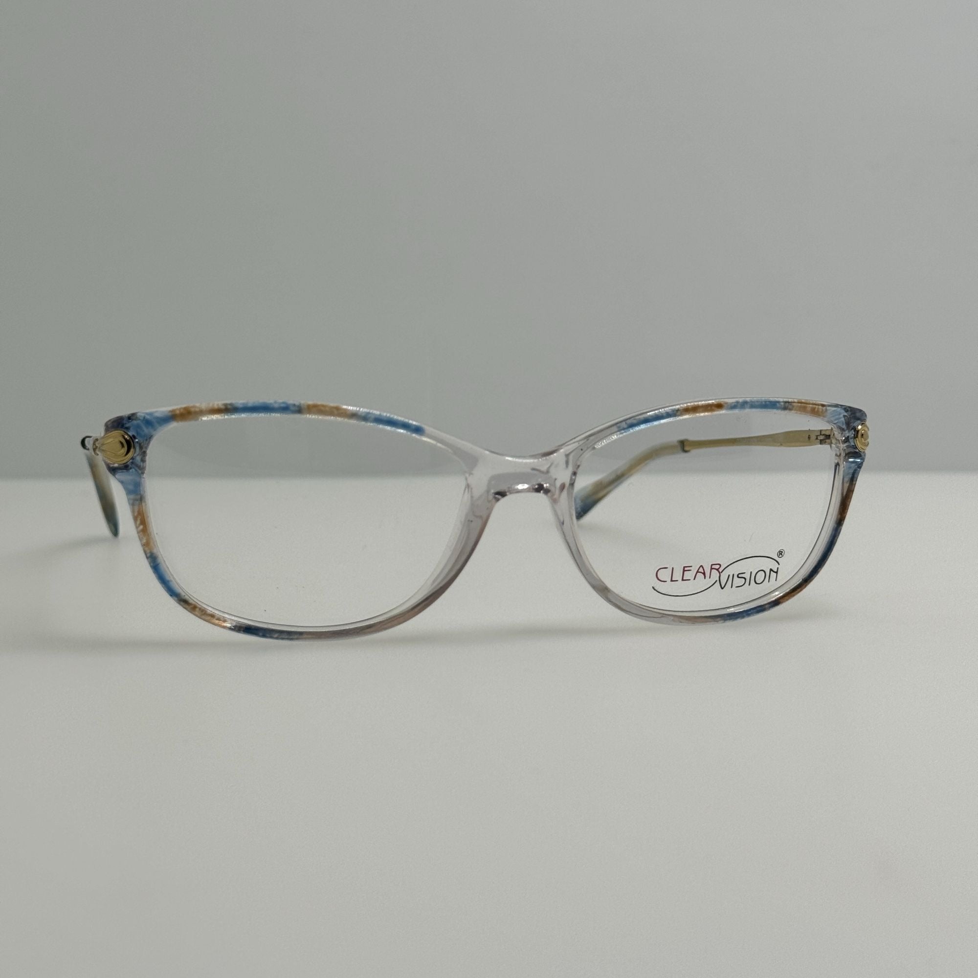 Clearvision Spring Frame Clear Vision Eyeglasses Eye Glasses Frames Annie Blue Mix 52-16-130 ...