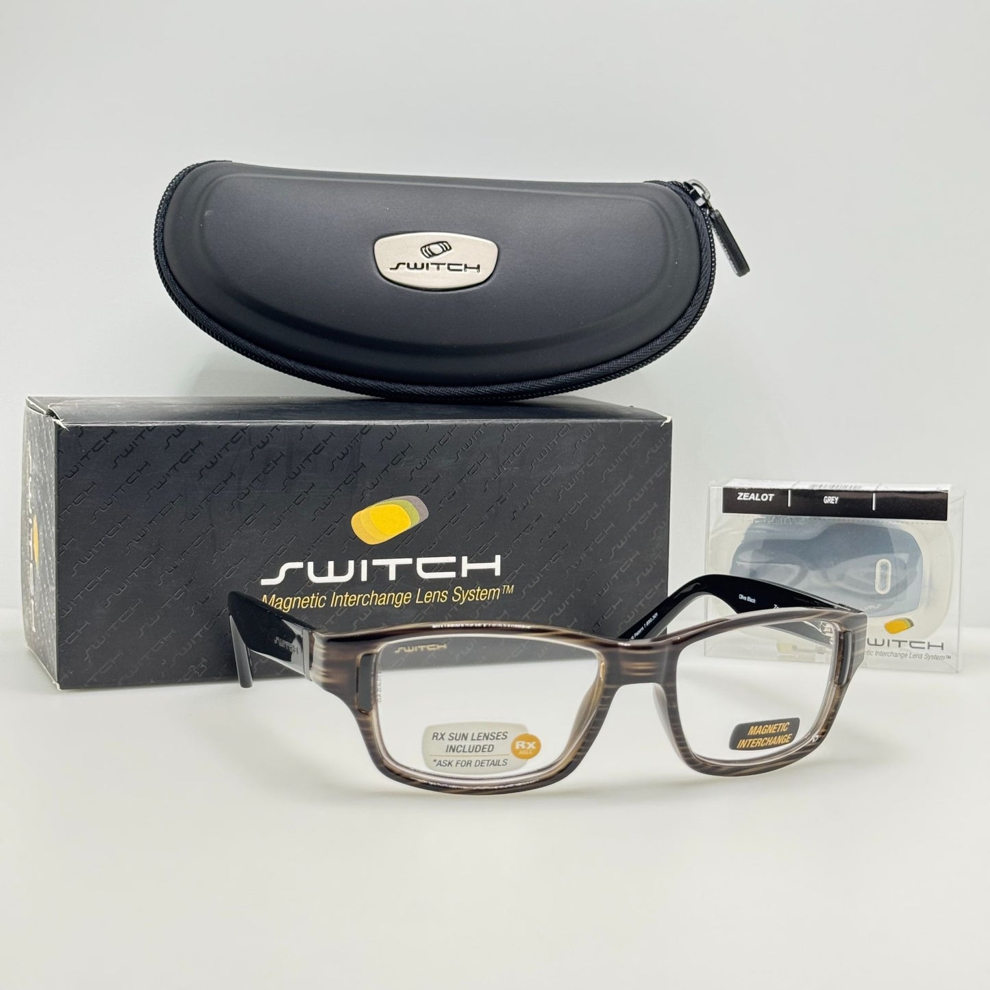 Switch Zealot Olive Black Liberty Sport Eyeglasses Eye Glasses Frames 59-18-127