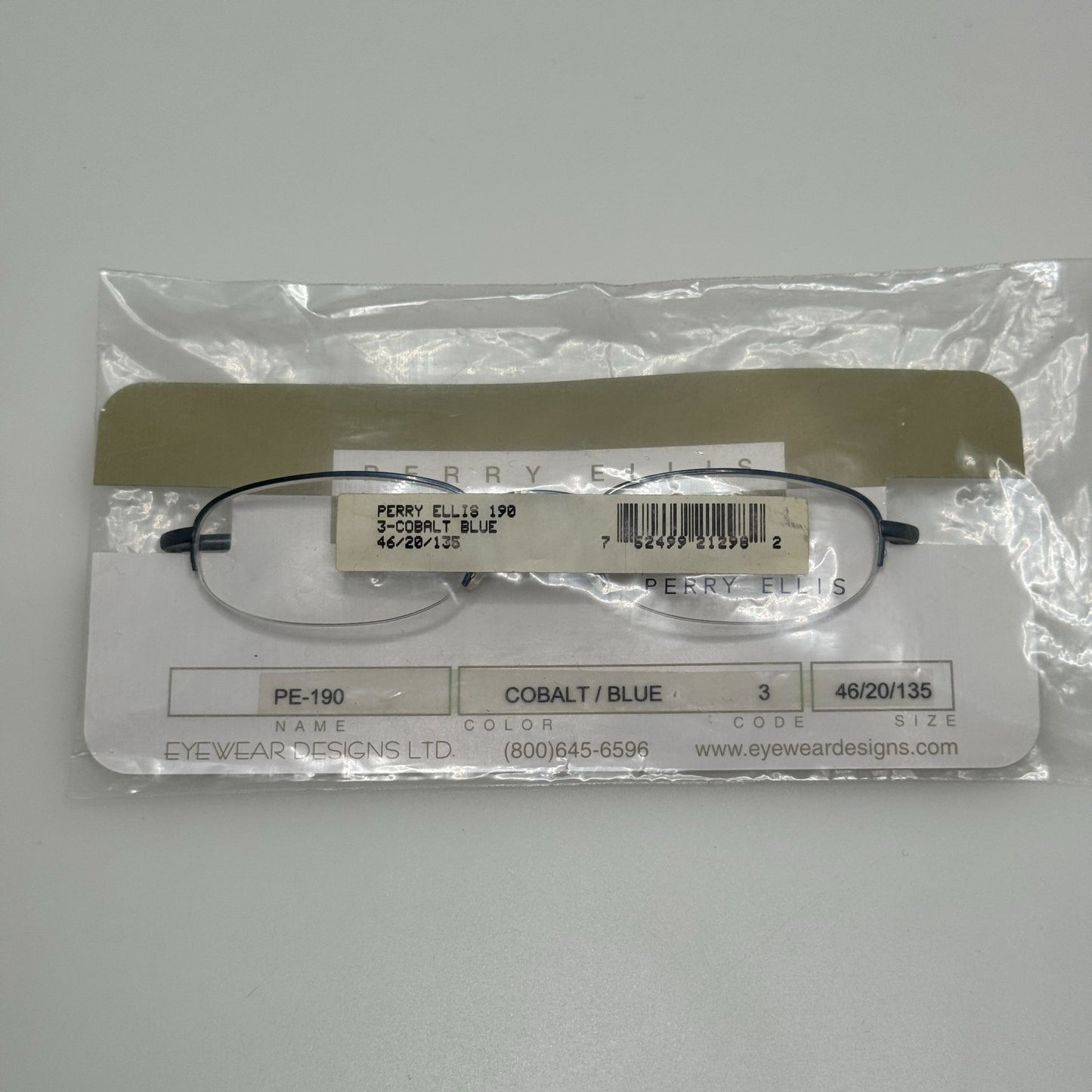 Perry Ellis PE 190-3 Blue Eyeglasses Eye Glasses Frames 46-20-135