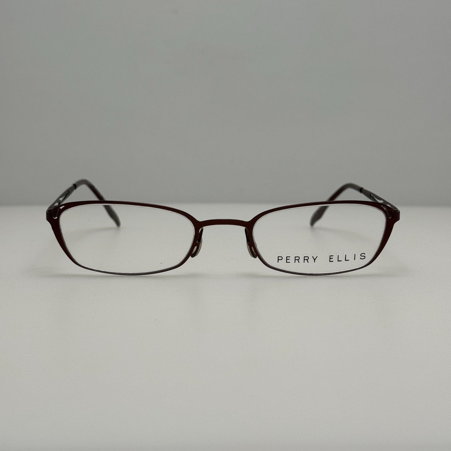 Perry Ellis PE-213 1 Brown Eyeglasses Eye Glasses Frames 49-20-140