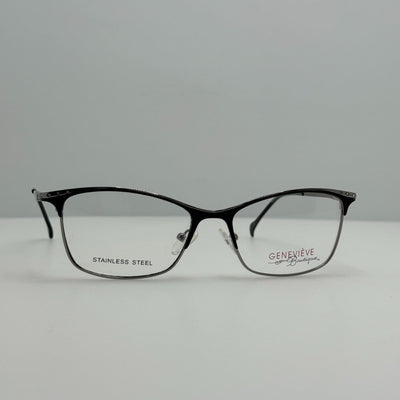 Genevieve Eyeglasses Eye Glasses Frames Disguise Matte Black Gunmetal 51-15-135