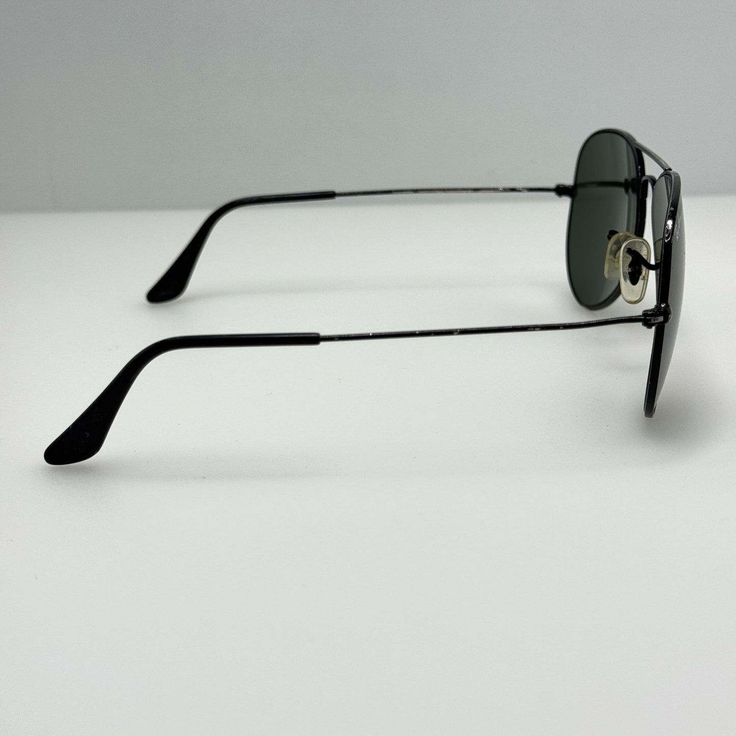 Ray Ban Sunglasses RB 3025 Black Aviator Large Metal 58-14 Read Desc