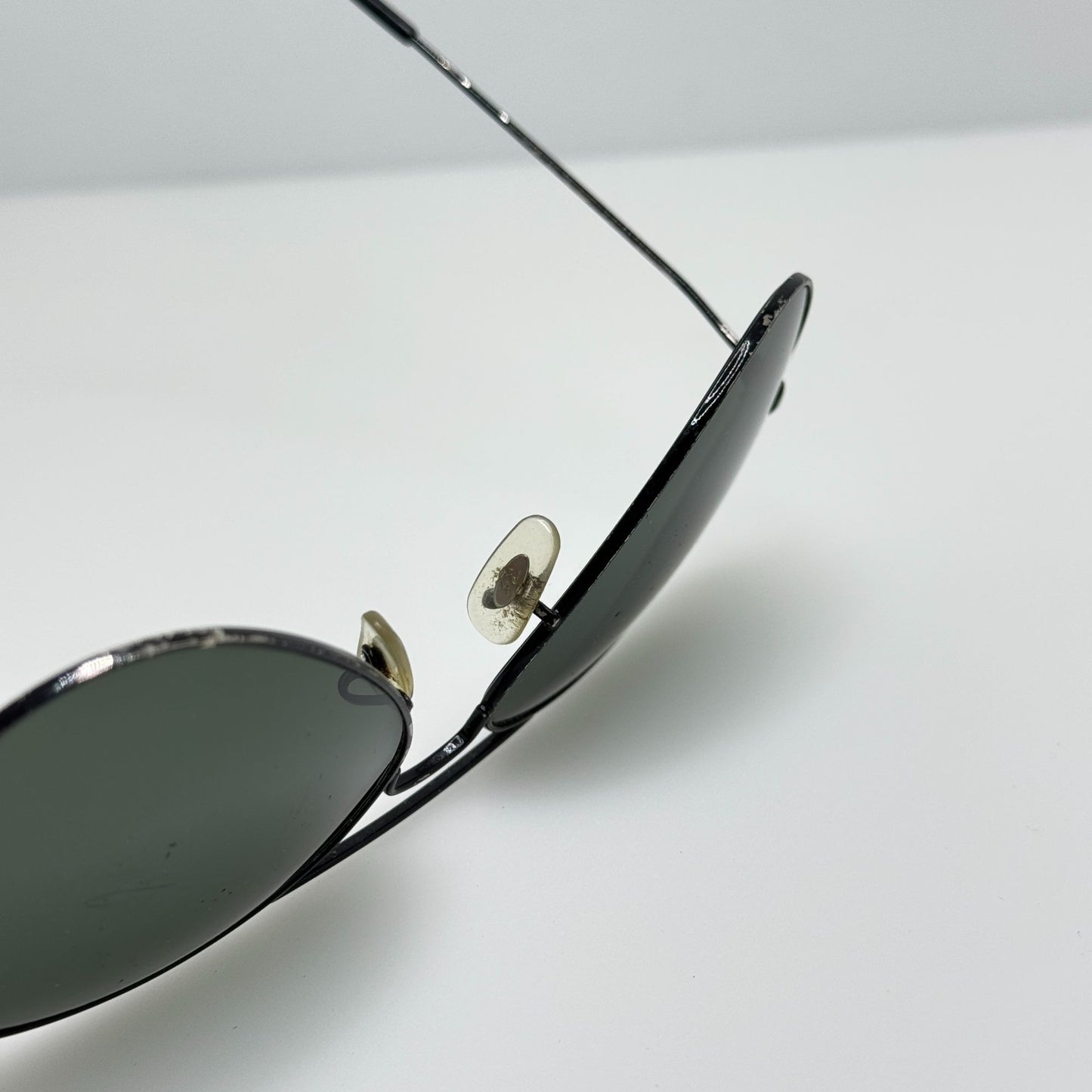 Ray Ban Sunglasses RB 3025 Black Aviator Large Metal 58-14 Read Desc