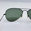 Ray Ban Sunglasses RB 3025 Black Aviator Large Metal 58-14 Read Desc