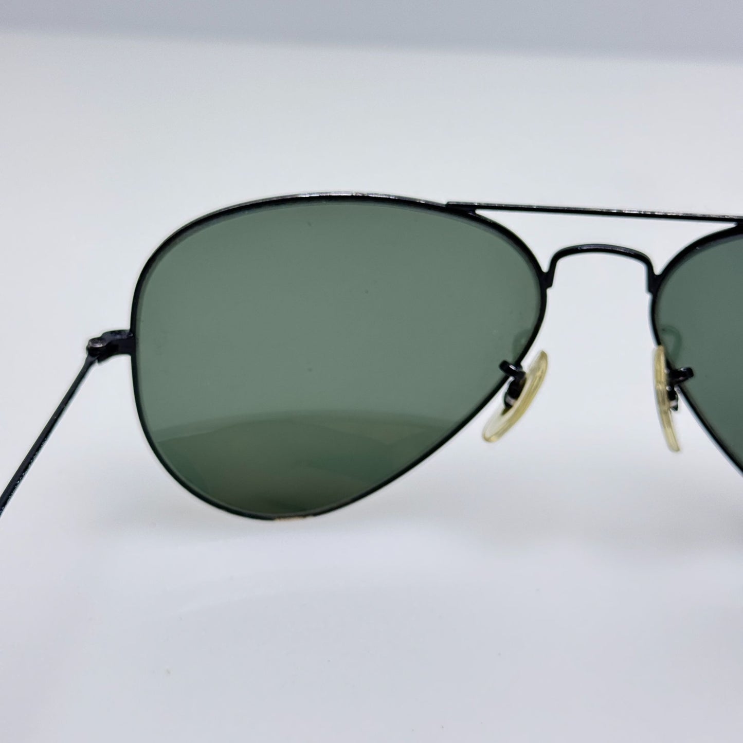 Ray Ban Sunglasses RB 3025 Black Aviator Large Metal 58-14 Read Desc