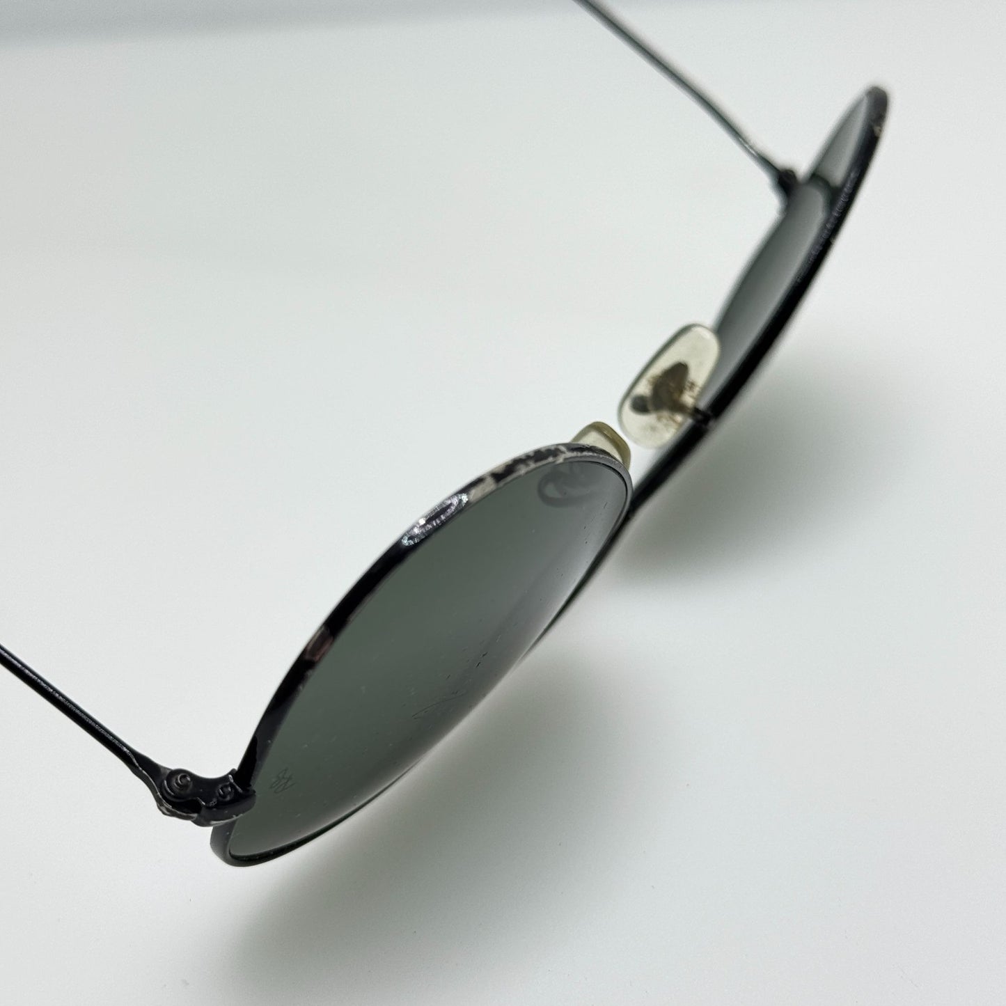 Ray Ban Sunglasses RB 3025 Black Aviator Large Metal 58-14 Read Desc