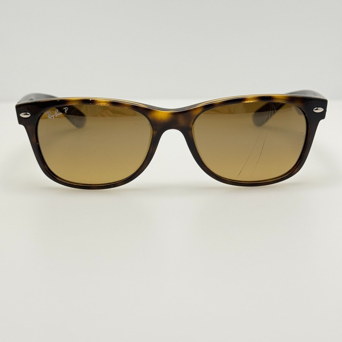 Ray Ban Sunglasses RB 2132 “New Wayfarer” 902/M2 55-18-145 Polarized Read Desc
