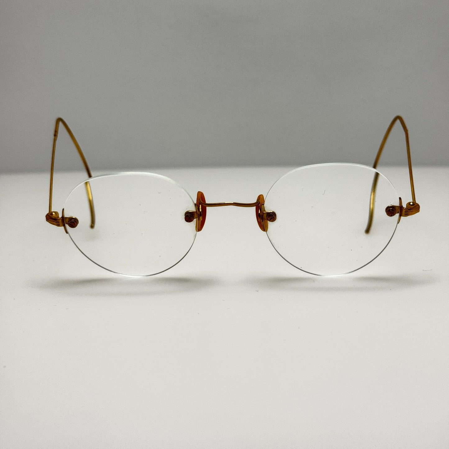 Unbranded Eyeglasses Eye Glasses Gold Rimless Retro Vintage
