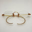 Unbranded Eyeglasses Eye Glasses Gold Rimless Retro Vintage