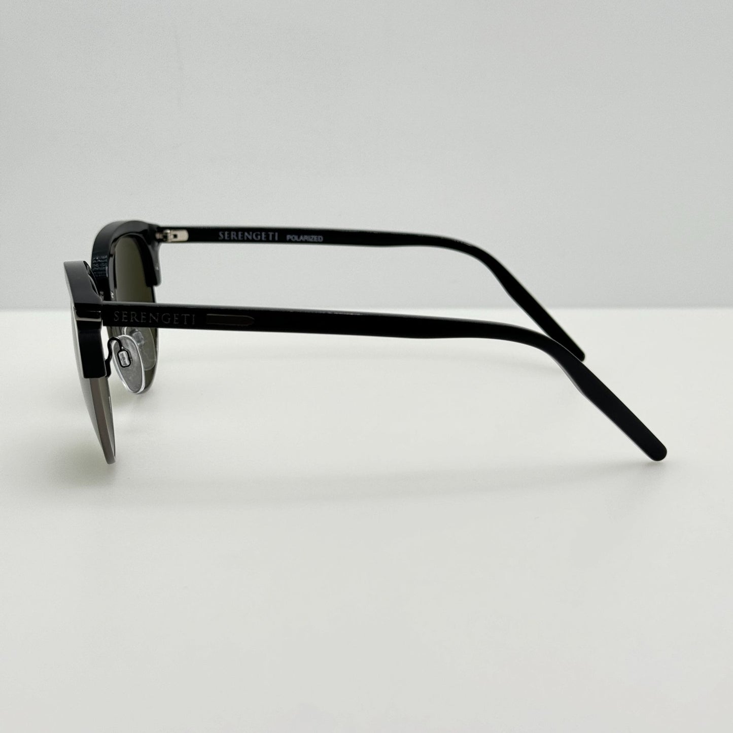 Serengeti Sunglasses 8942-S Aurora 50-20-135 Polarized Shiny Black Dark Gun