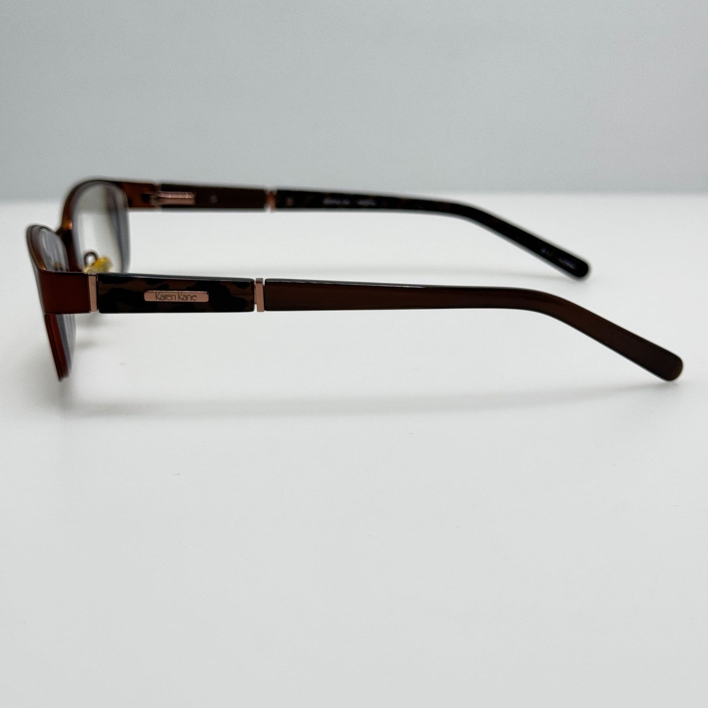 Karen Kane Eyeglasses Eye Glasses Frames Wood Rose Mocha 53-16-135