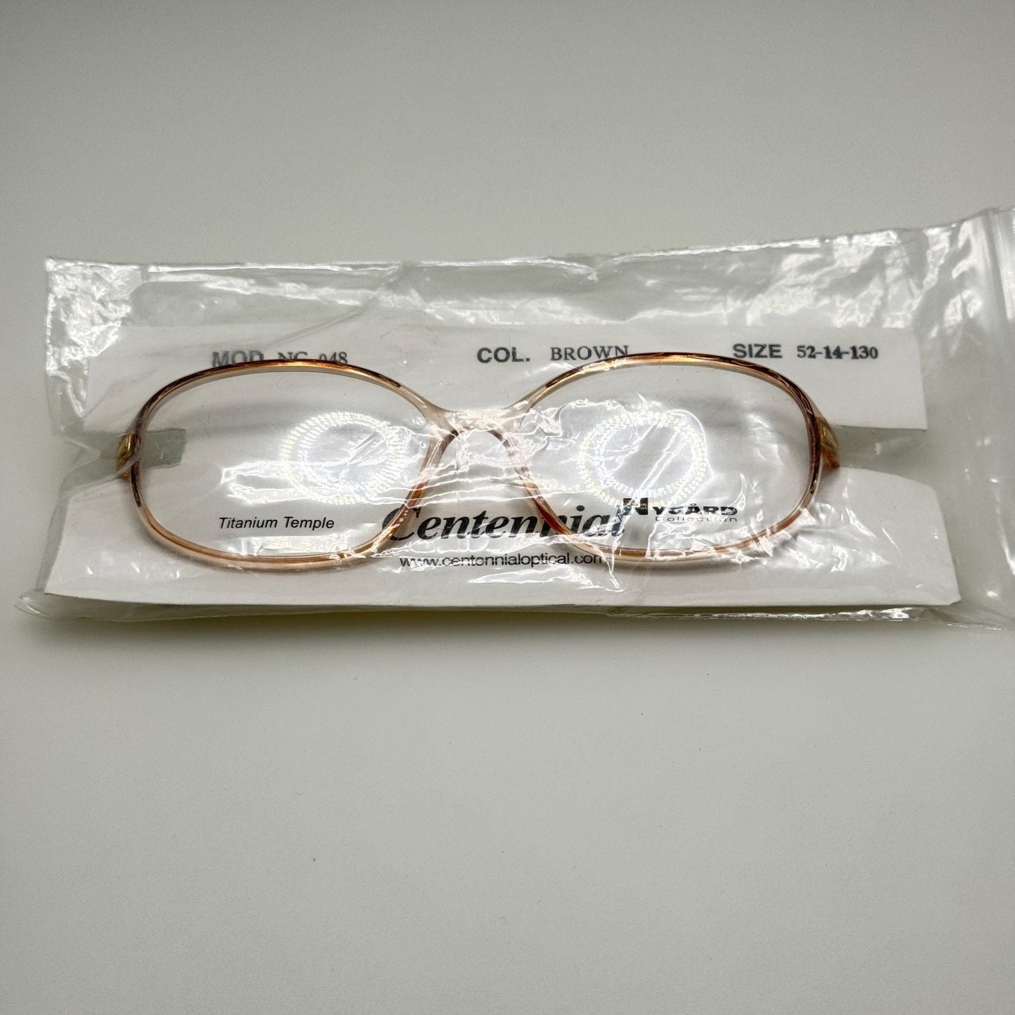 Centennial NG 048 Brown Eyeglasses Eye Glasses Frames 52-14-130
