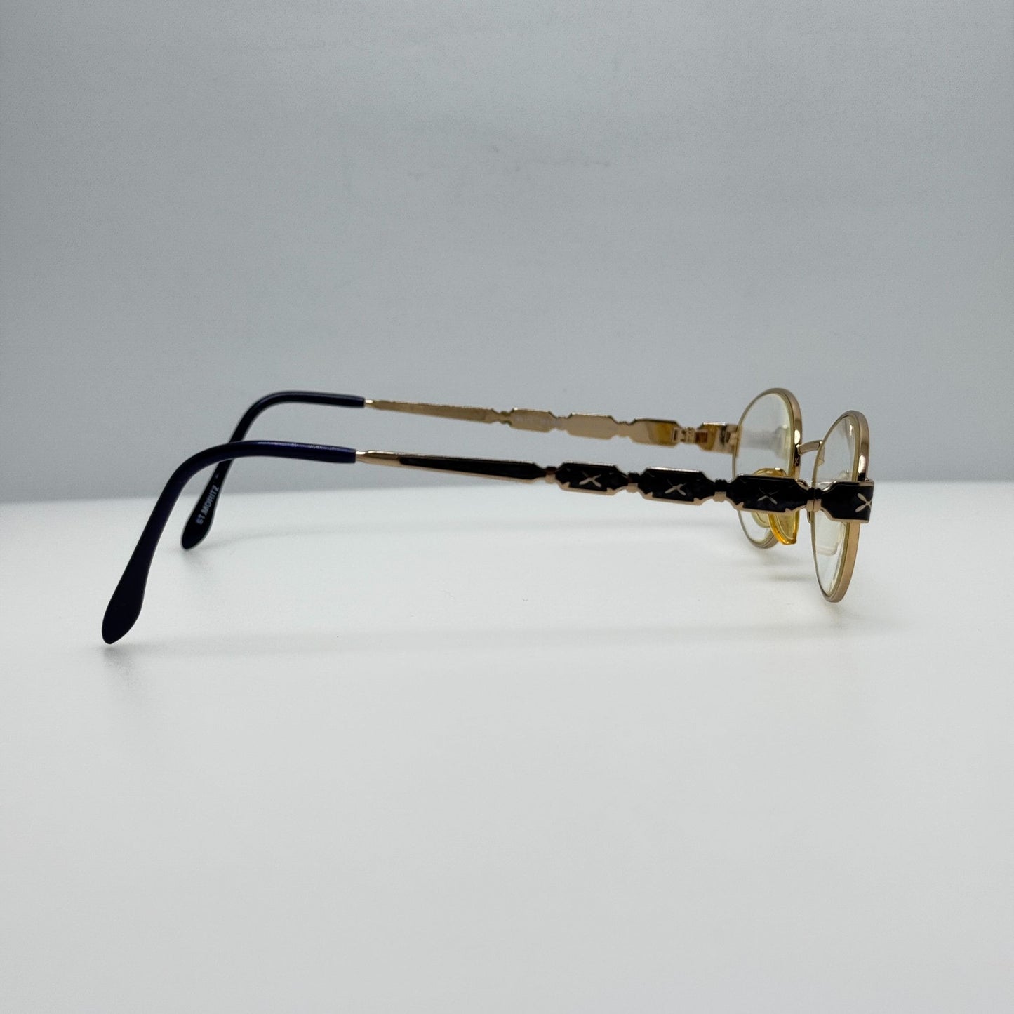 St Moritz Royale Blue Marble Eyeglasses Eye Glasses Frames 50-19-140