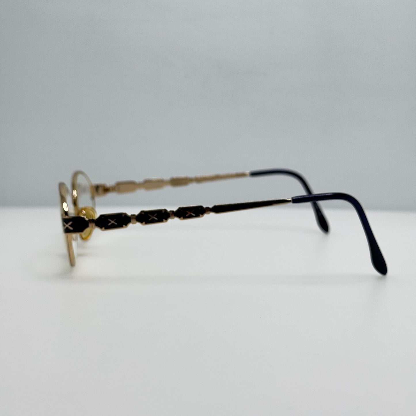 St Moritz Royale Blue Marble Eyeglasses Eye Glasses Frames 50-19-140