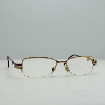 Cazal Eyeglasses Eye Glasses Frames Gold Purple Vintage Germany