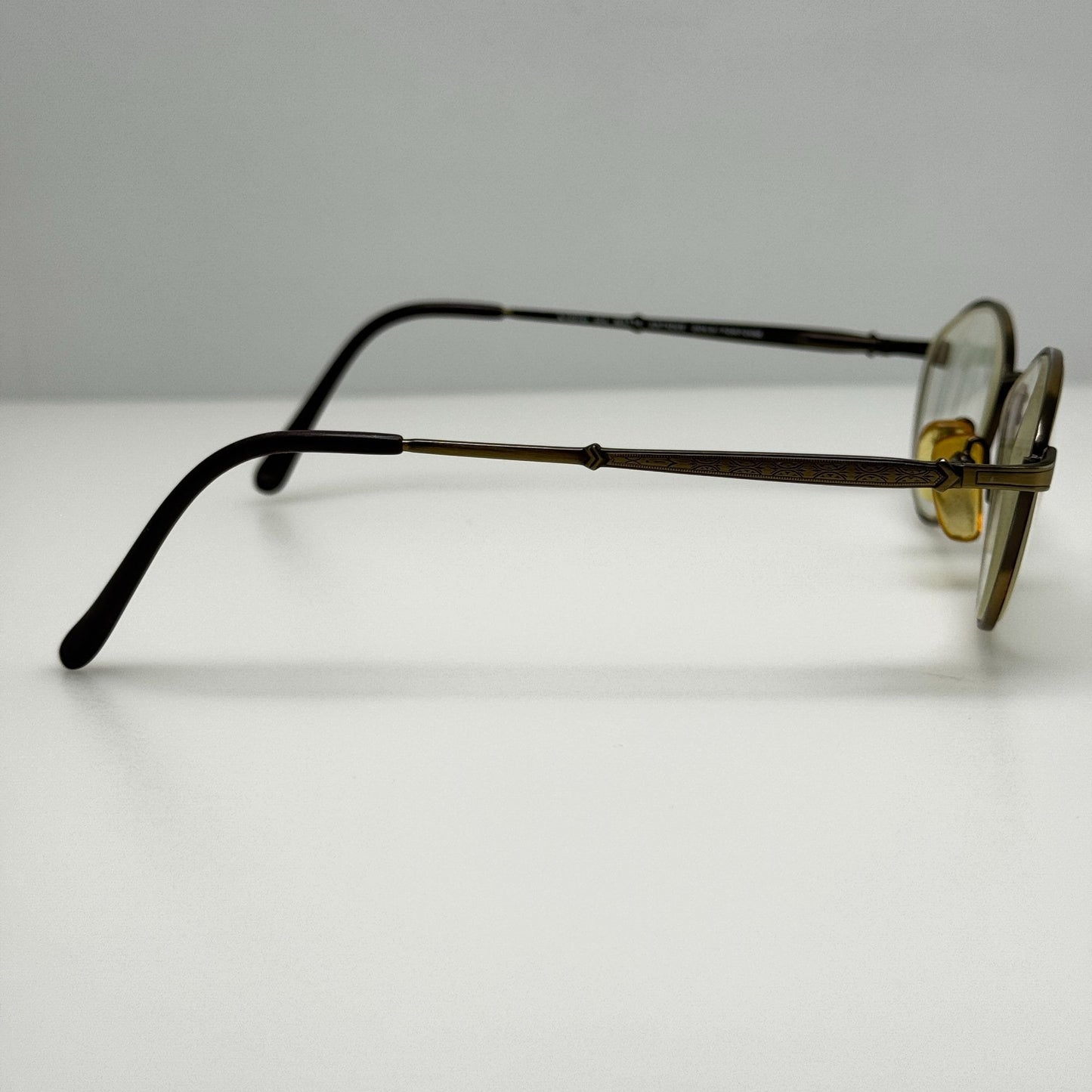 Kyoto Eyeglasses Eye Glasses Frames 104 Antique Gold Tortoise Japan 52-19-140