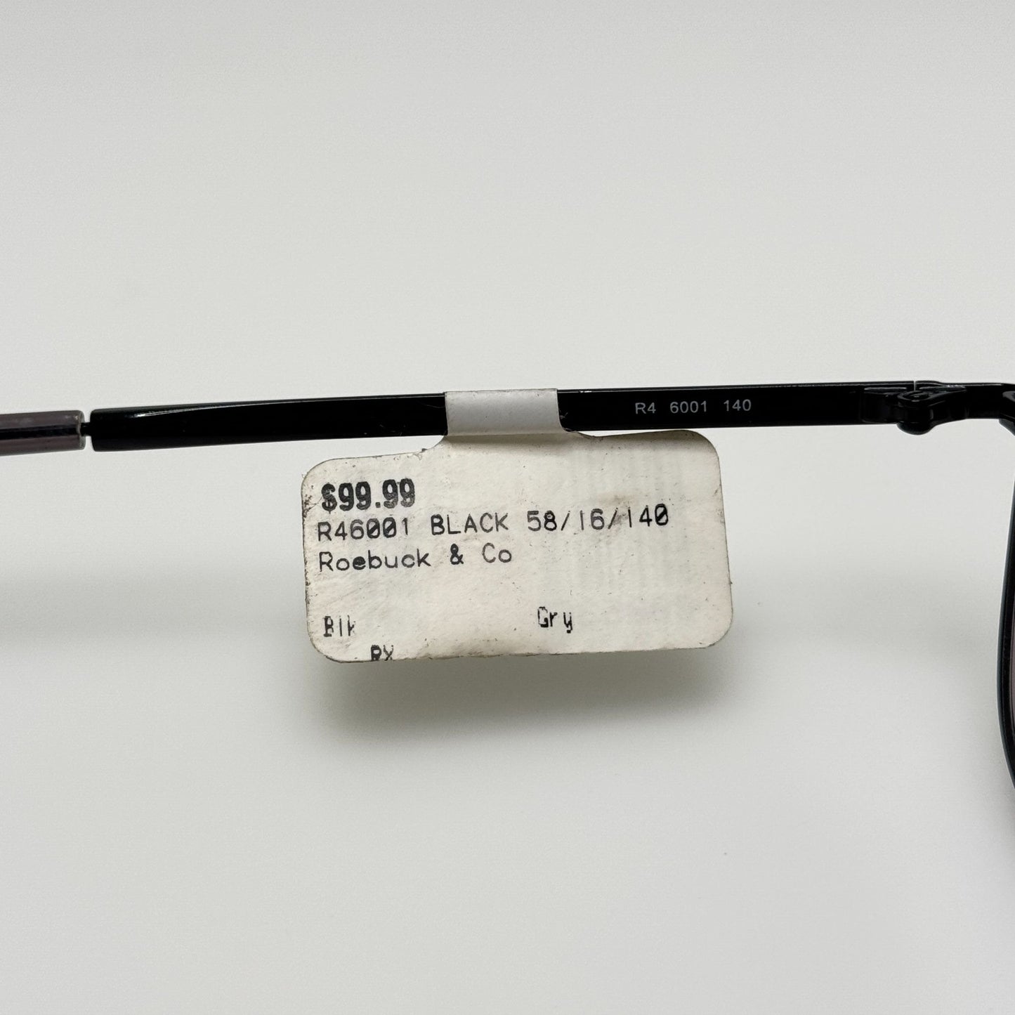 Roebuck & Co Sunglasses R4 6001 Black 58-16-140