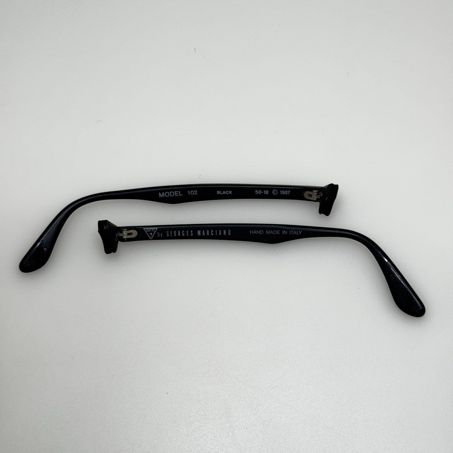 Guess 102 Black 50-18 Eye Glasses Temple Arms Only PARTS