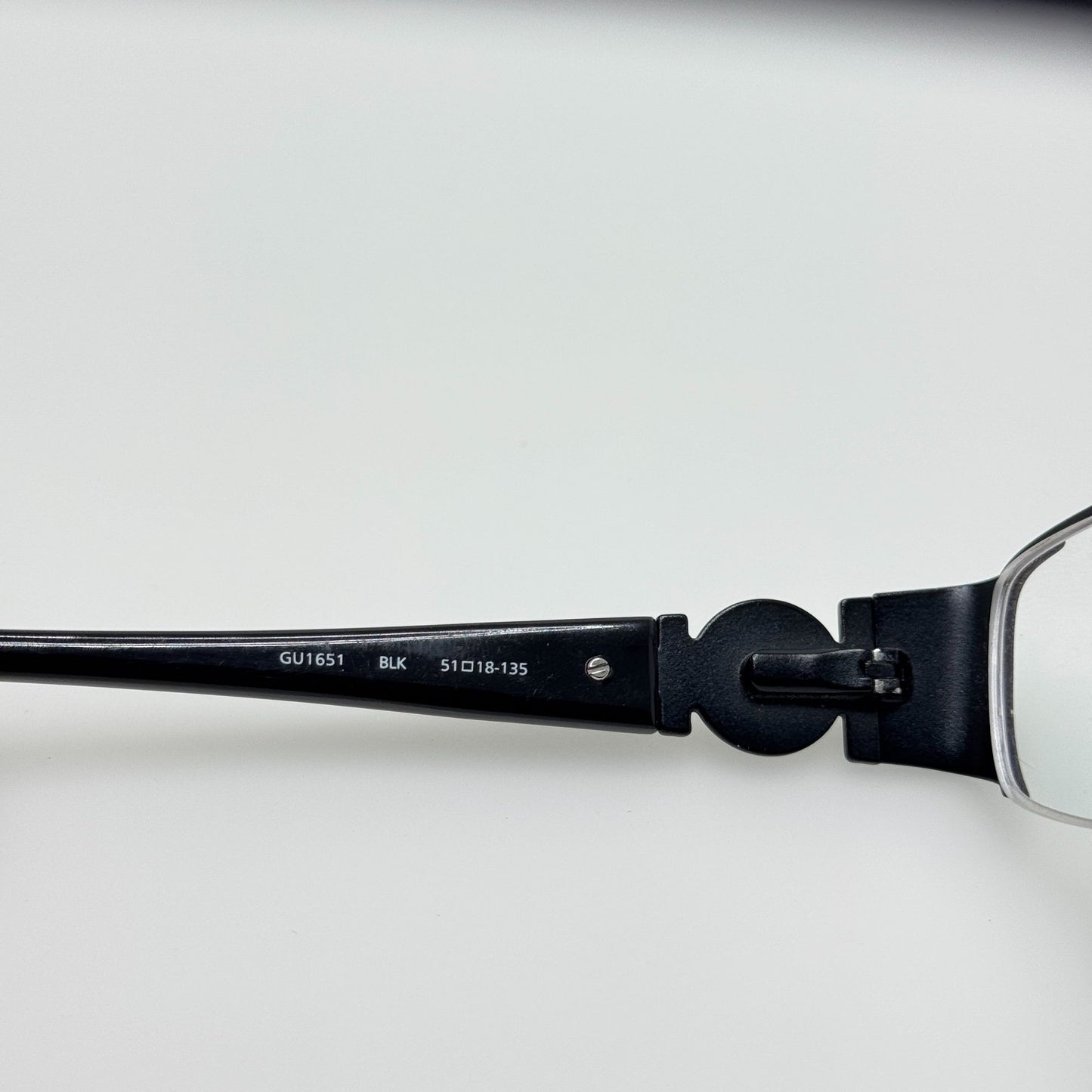 Guess Eyeglasses Eye Glasses Frames GU1651 BLK 51-18-135
