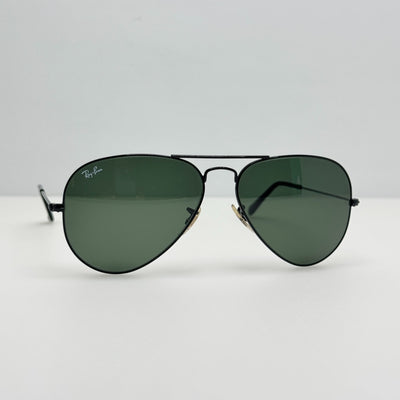 Ray Ban Sunglasses RB 3025 L2823 Aviator Large Metal Black Italy 58-14-135