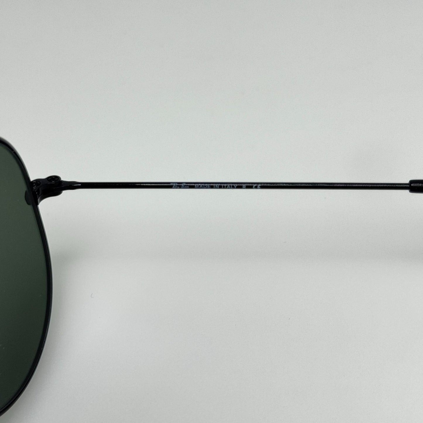 Ray Ban Sunglasses RB 3025 L2823 Aviator Large Metal Black Italy 58-14-135