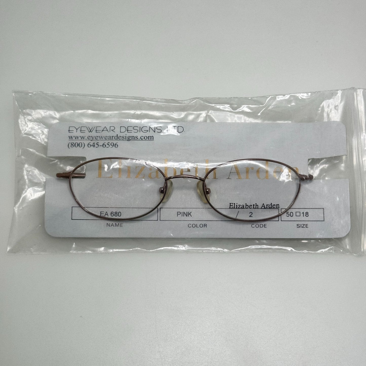 Elizabeth Arden EA 680 2 Pink Eyeglasses Eye Glasses Frames 50-18-135