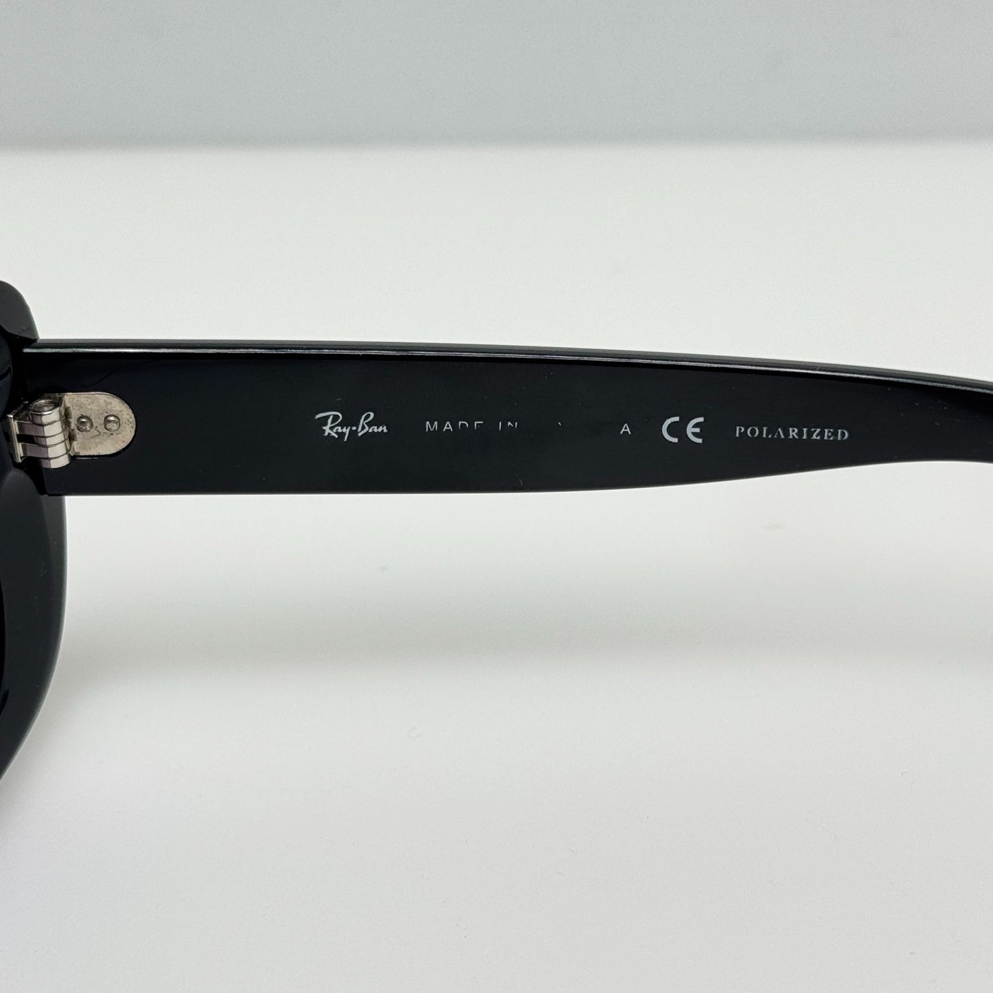 Ray Ban Sunglasses RB 4101 601/T3 Jackie Ohh Black Polarized Italy 58-17-135