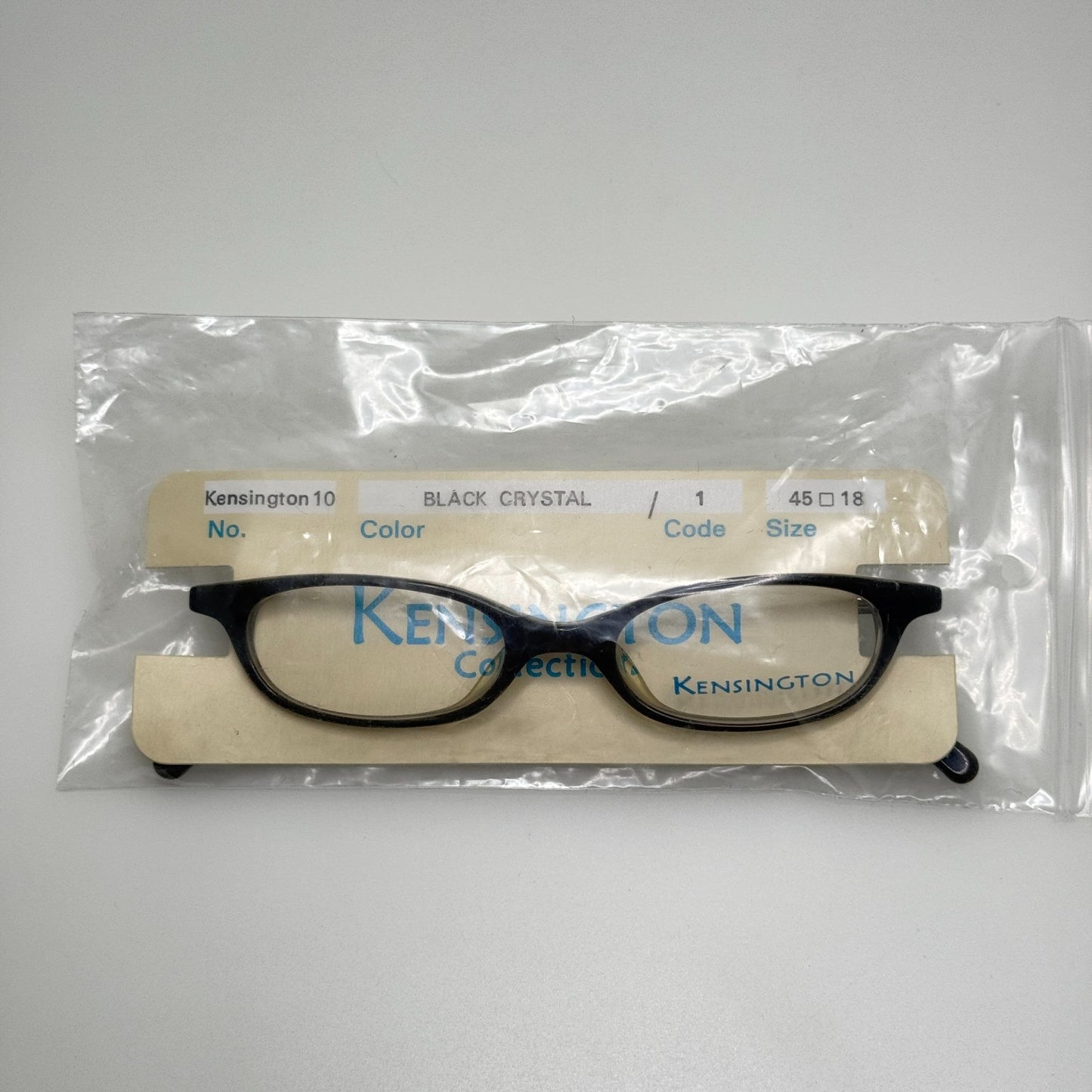 Kensington 10-1 Black Crystal Eyeglasses Eye Glasses Frames 45-18-135