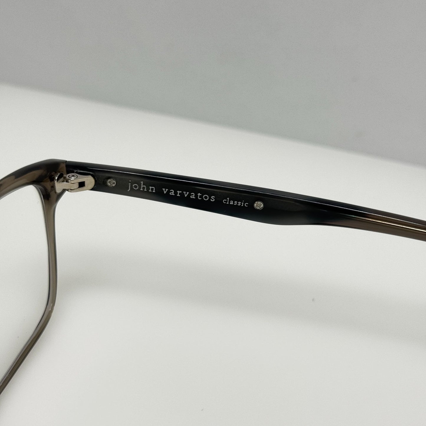 John Varvatos V379 Smoke Eyeglasses Eye Glasses Frames Japan 54-17-145