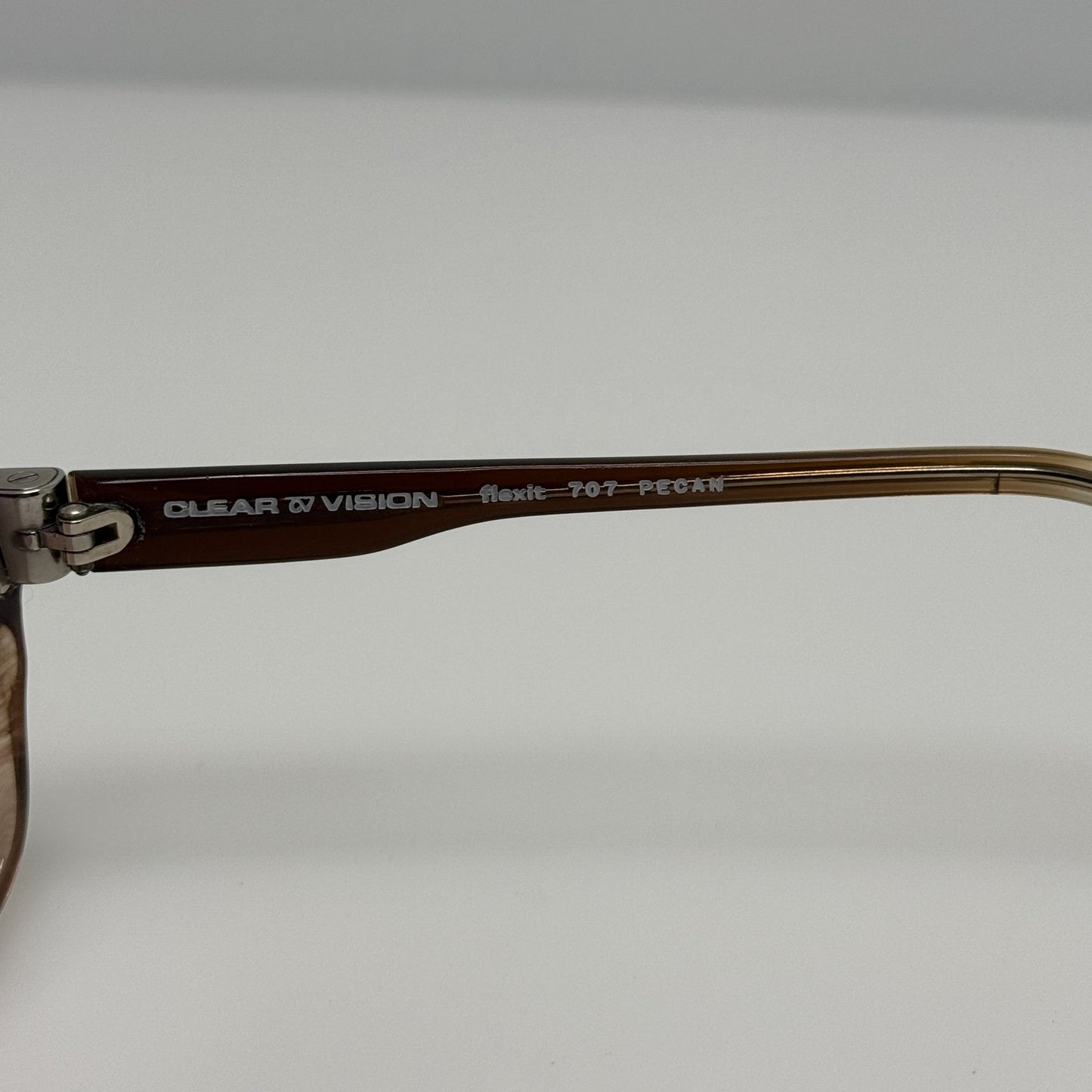 Clear Vision Eyeglasses Eye Glasses Frames Flexit 707 Pecan 52-20-140