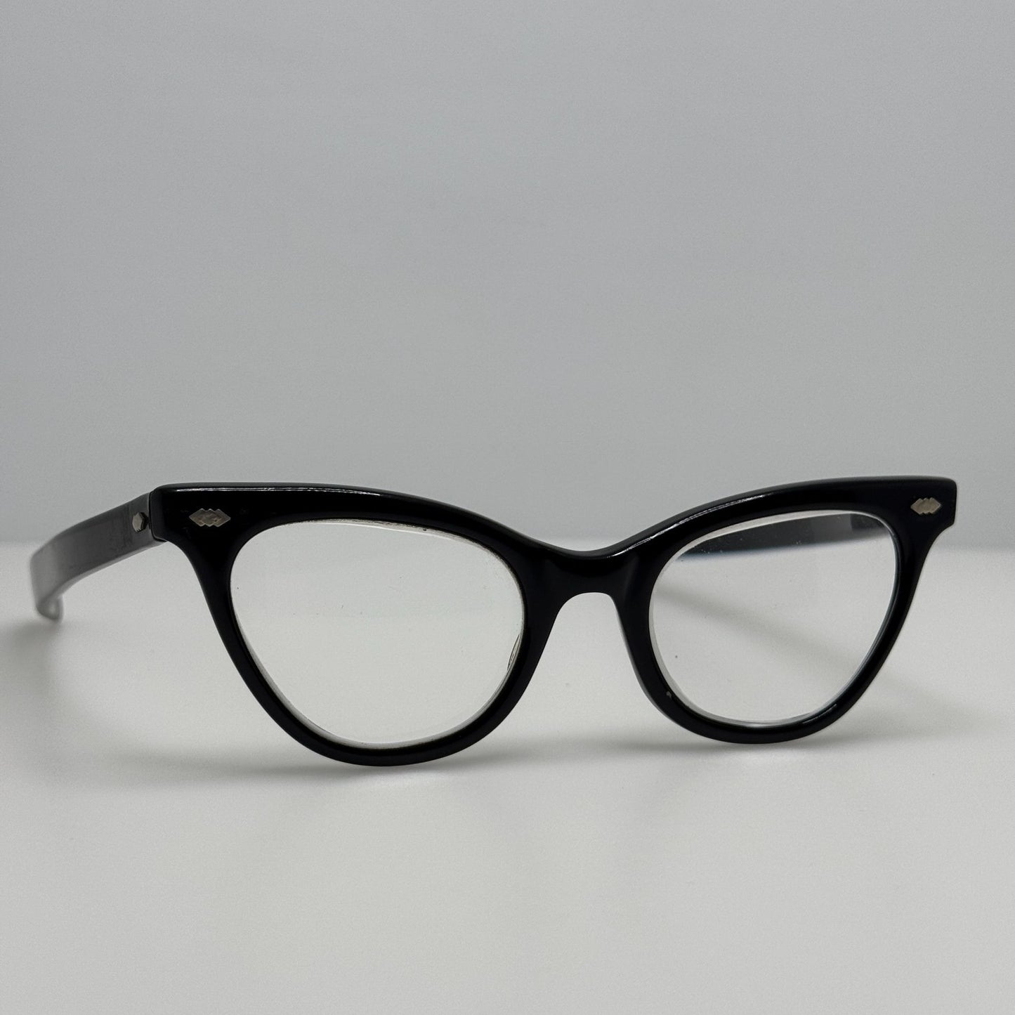 Liberty Eyeglasses Eye Glasses Frames 5 3/4 Black Vintage Horned Rimmed 46-22