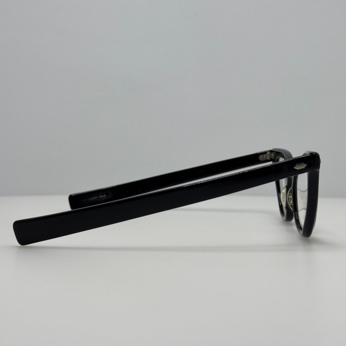 Liberty Eyeglasses Eye Glasses Frames 5 3/4 Black Vintage Horned Rimmed 46-22