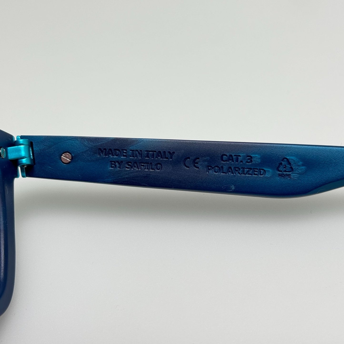 Safilo Sunglasses The Ocean Cleanup Blue Polarized Italy With Case