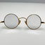 Unbranded Eyeglasses Eye Glasses Gold Round Circle Retro Vintage