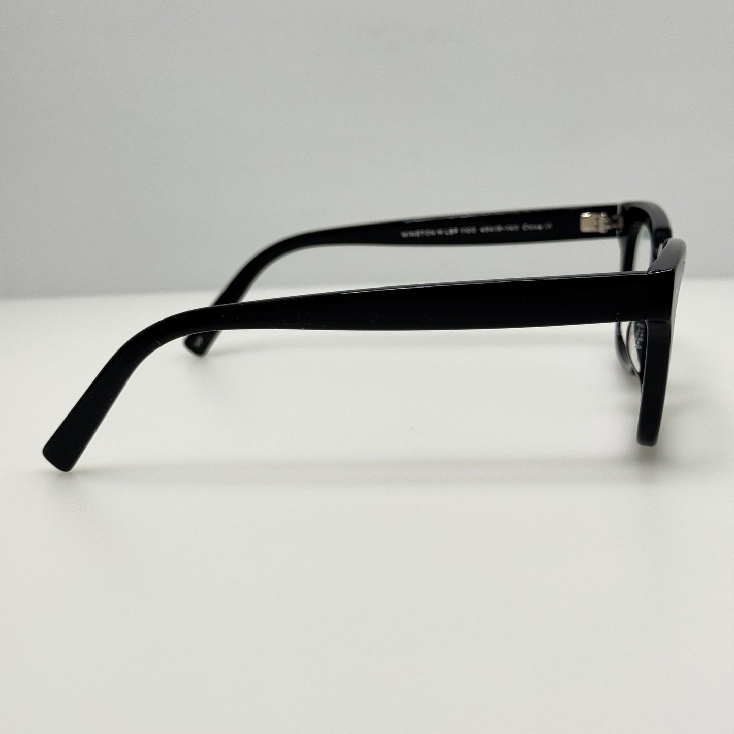 Warby Parker Winston M LBF 1100 Eyeglasses Eye Glasses Frames Black 49-19-140