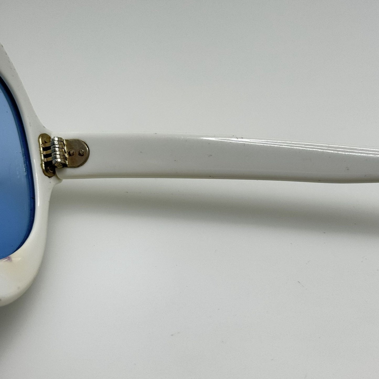 Plaza Sunglasses 1212 White USA Vintage Retro