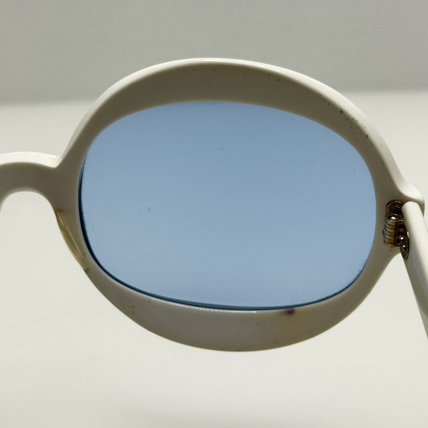 Plaza Sunglasses 1212 White USA Vintage Retro