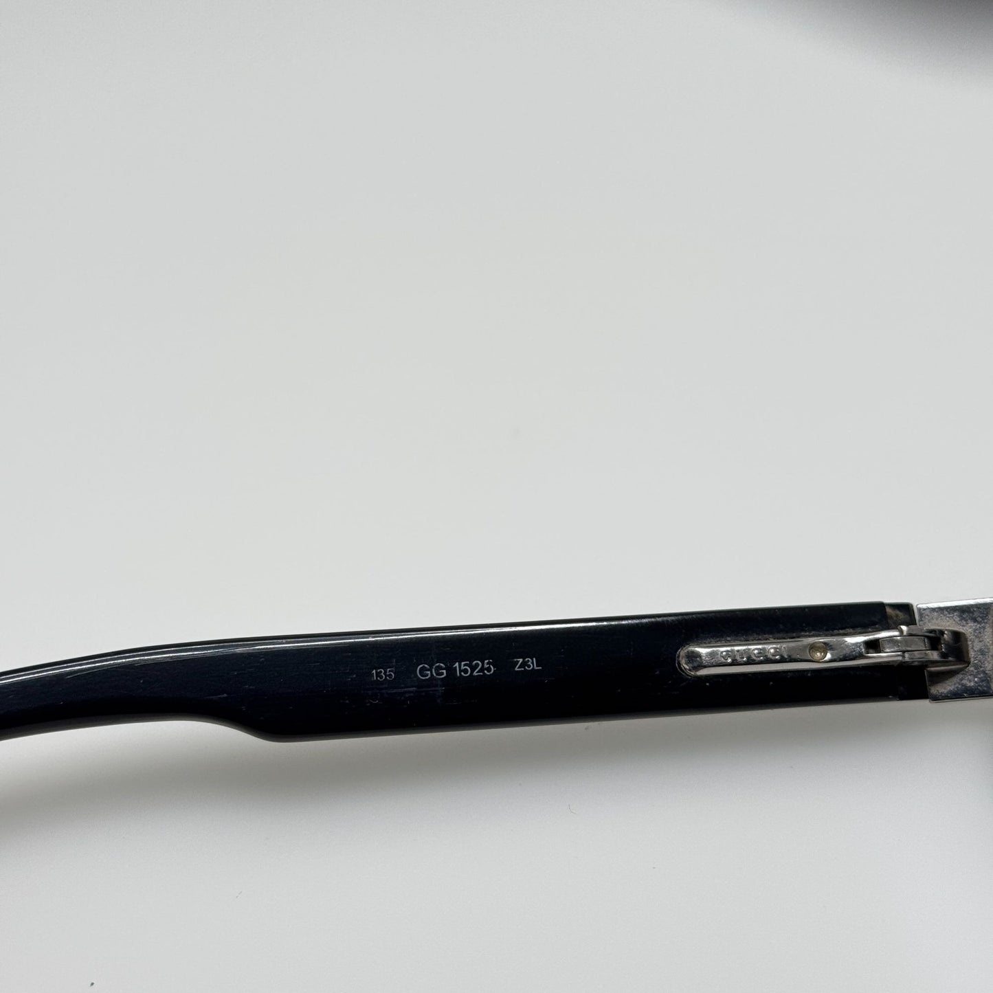 Gucci GG 1525 Z3L Black Eyeglasses Eye Glasses Frames Italy 55-14-135