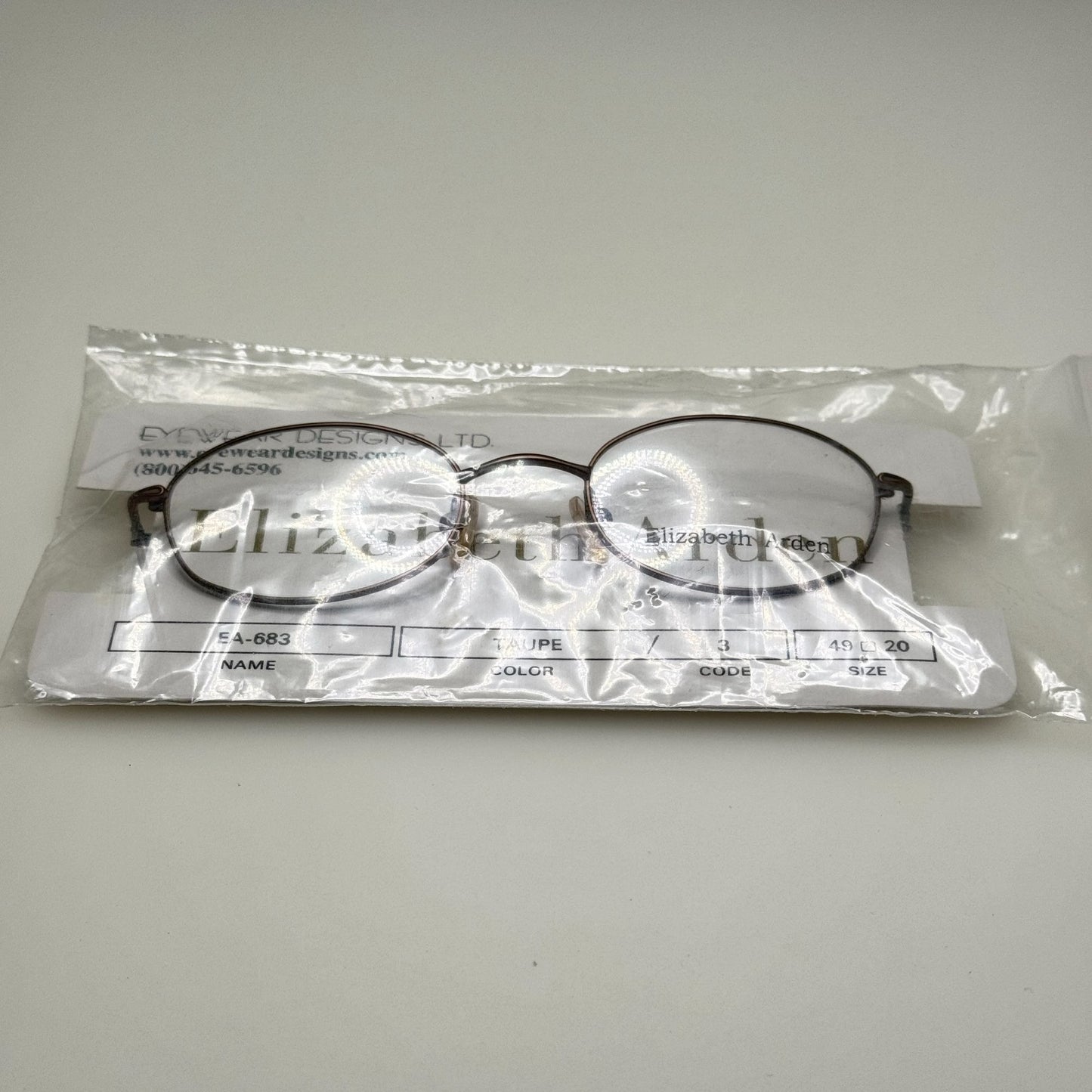 Elizabeth Arden EA 683-3 Taupe Eyeglasses Eye Glasses Frames 49-20-135