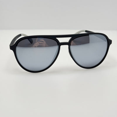 Goodr Sunglasses Add The Chrome Package 2H2 Black W/ Bag