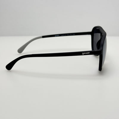 Goodr Sunglasses Add The Chrome Package 2H2 Black W/ Bag