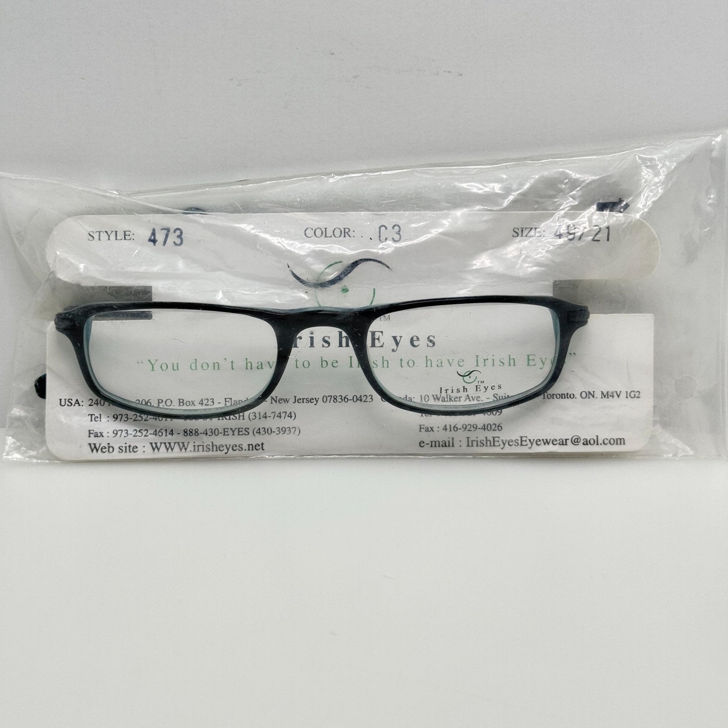 Irish Eyes Eyeglasses Eye Glasses Frames 473 C3 49-21-140