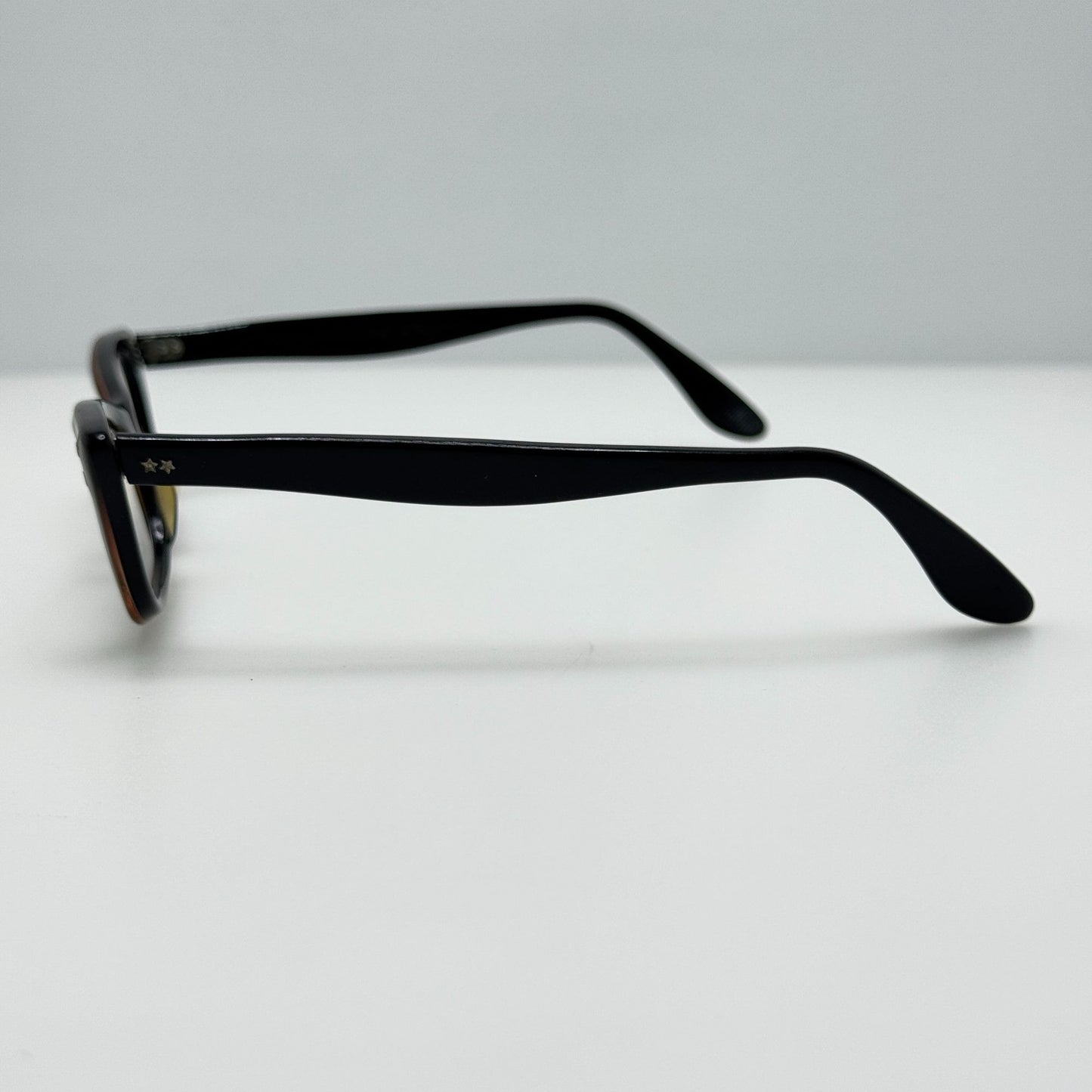 Swan Black Vintage Cat Eye USA Eyeglasses Eye Glasses Frames 5 1/4 44-20